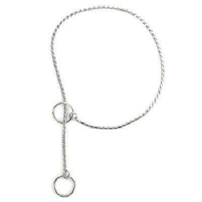 Snake-Chain Dog Collar, Extra-Fine - Chrome
