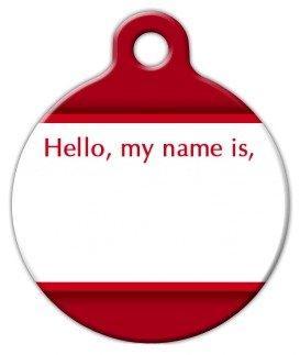 Hello, my name is - Custom Pet ID Tag