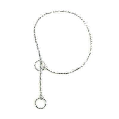 Snake-Chain Dog Collar, Extra-Fine - Chrome