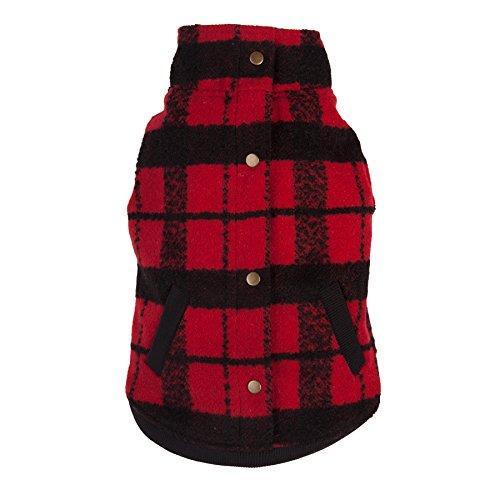 Plaid Bouclé Dog Coat