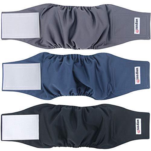 Washable Male Dog Belly Band (3pack)