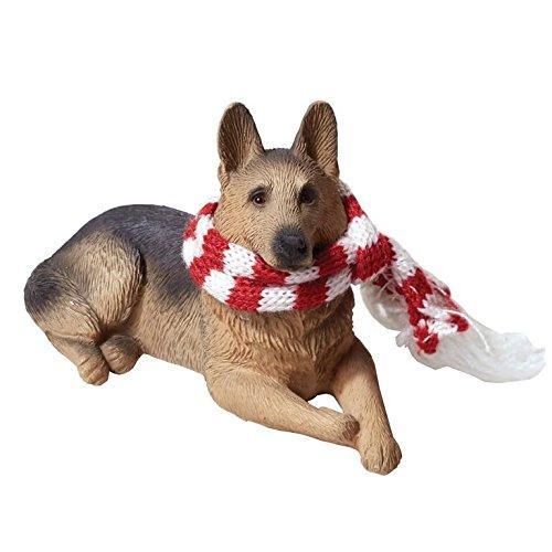 German Shepherd Dog, Laying, Ornament