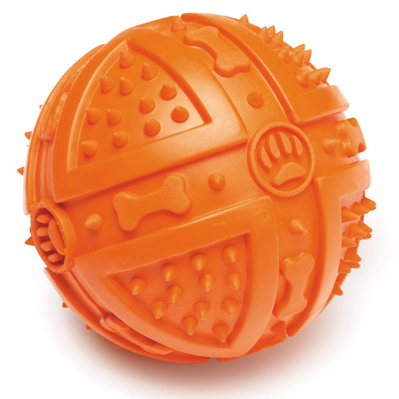 Chew & Squeak Rubber Dog Ball