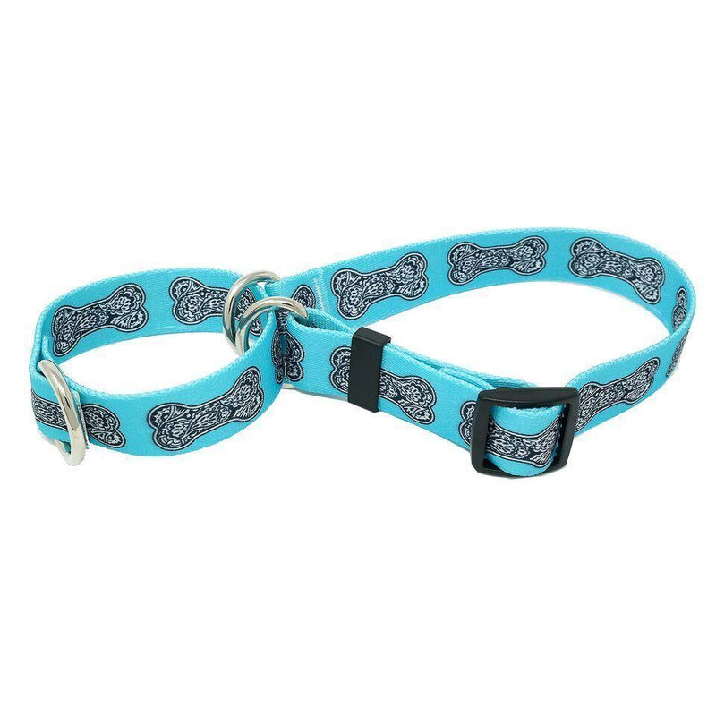 Bella Bone Blue Martingale Collar