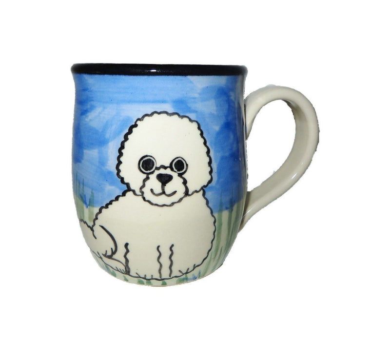 Bichon Frise Hand-Painted Ceramic Mug