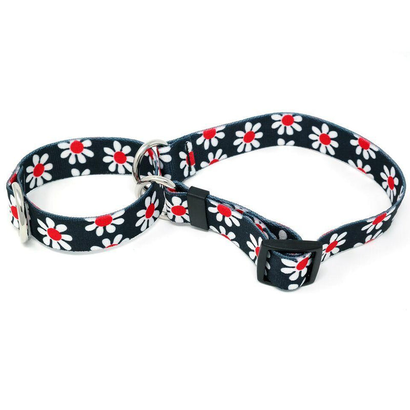 Black Daisy Martingale Collar