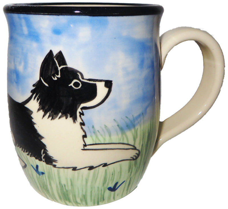 Border Collie Hand-Painted Ceramic Mug