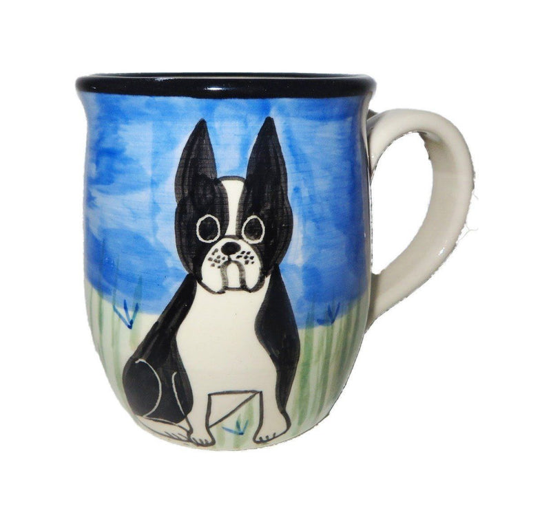 Boston Terrier Hand-Painted Ceramic Mug