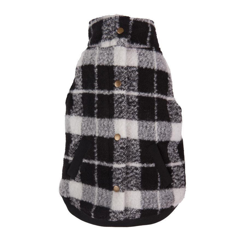 Plaid Bouclé Dog Coat