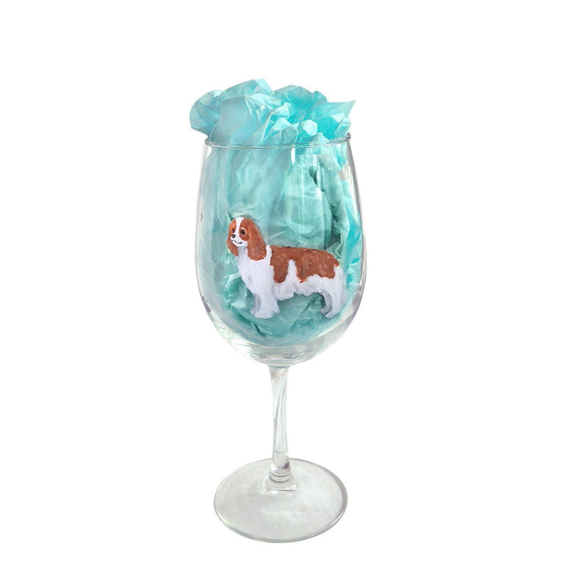 Hand-Painted Dog Breed Wine Glass - Toy Group