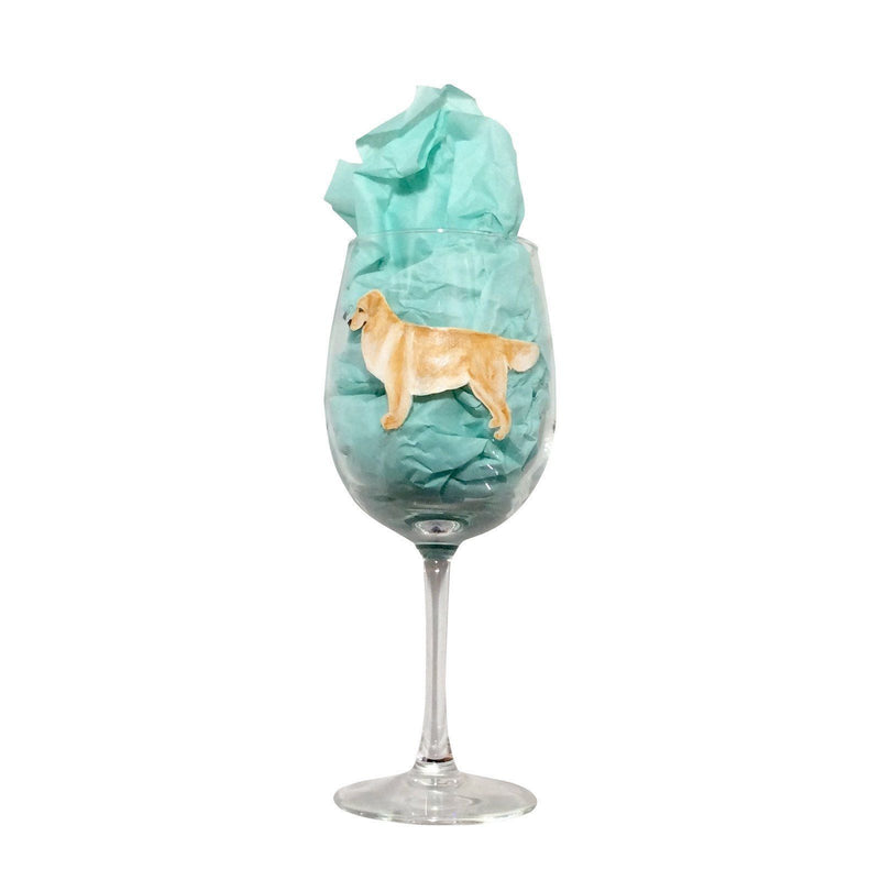 Hand-Painted Dog Breed Wine Glass - Sporting Group