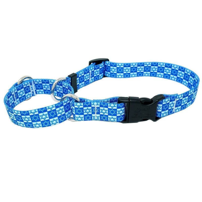 Hanukkah Stars Martingale Collar With Clip