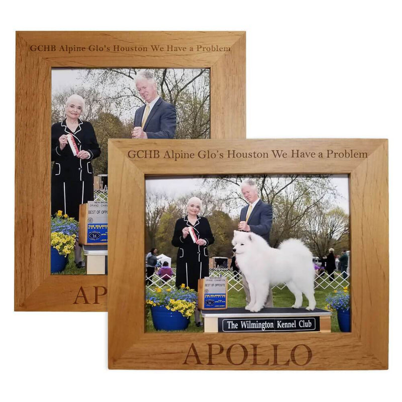 Laser Engraved Alder Wood Frame