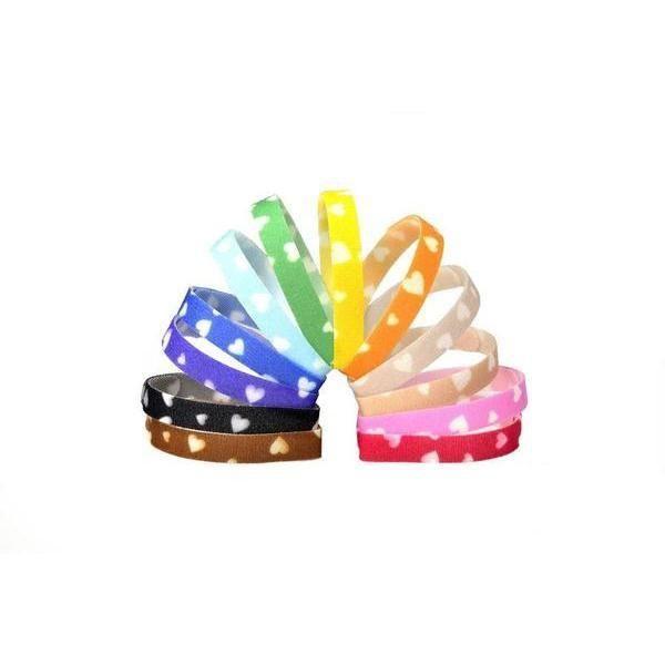 Wagging Tailz Puppy ID Bands Hearts (12 Pack)