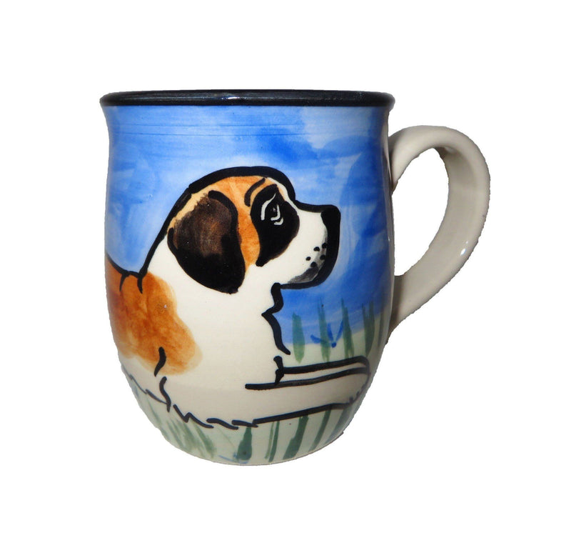 Saint Bernard Hand-Painted Ceramic Mug