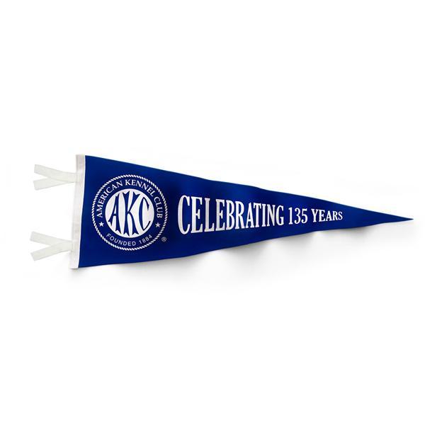 AKC 135th Anniversary Logo Pennant