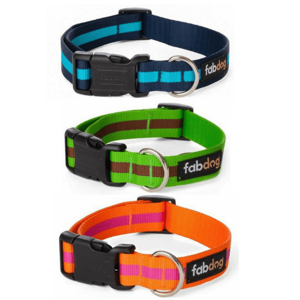 Nylon Classic Stripe Dog Collar