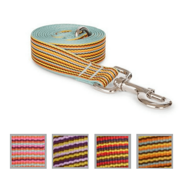 Nylon Mini Stripe Dog Leash
