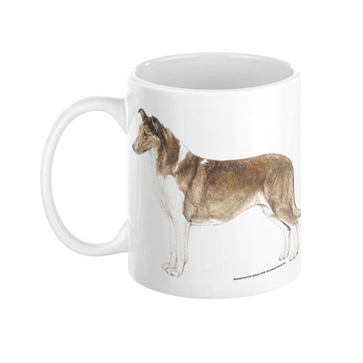 Smooth Collie Illustration Coffee Mug