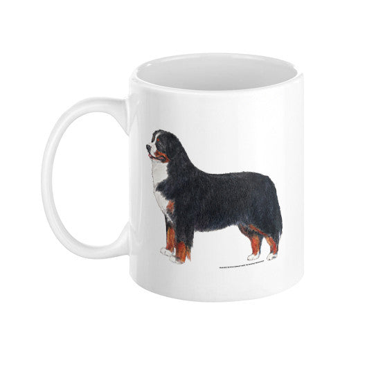 Bernese Mountain Dog Illustration Coffee Mug