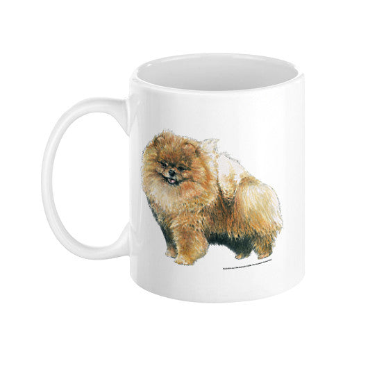 Pomeranian Illustration Coffee Mug