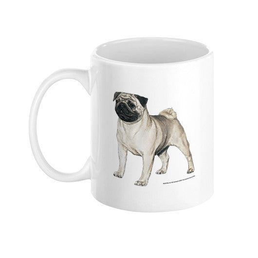 Pug Illustration Coffee Mug