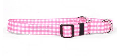 Gingham Pink Martingale Collar