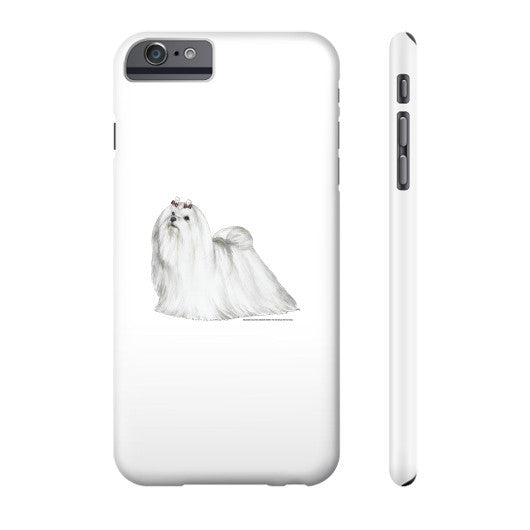 Maltese Illustration Phone Case