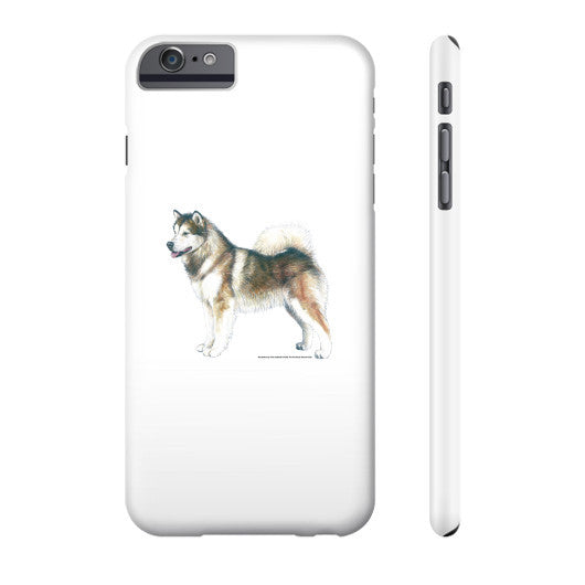 Alaskan Malamute Illustration Phone Case