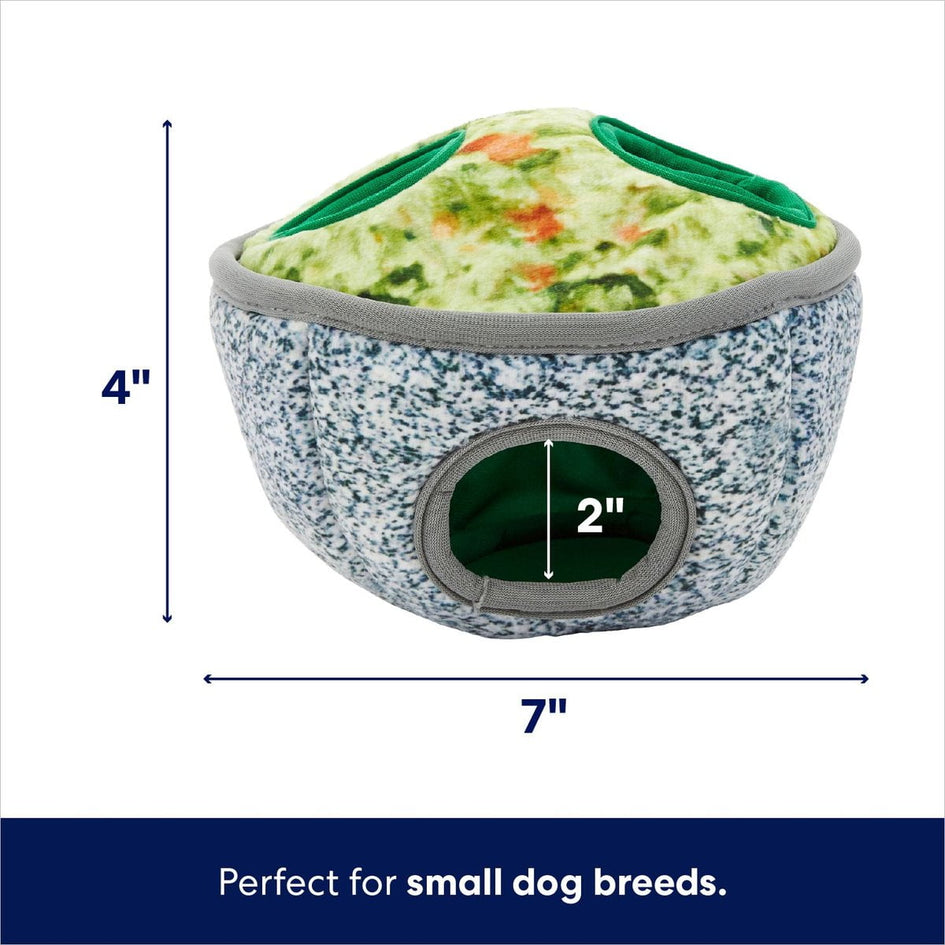 Frisco Guacamole Hide & Seek Puzzle Plush Squeaky Dog Toy, Small