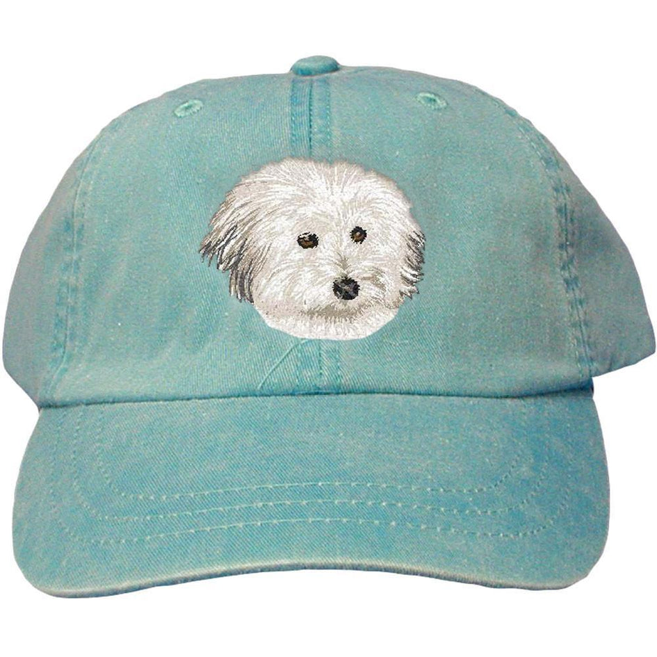 Embroidered Baseball Caps Turquoise  Coton de Tulear DV217