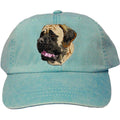 Embroidered Baseball Caps Turquoise  Mastiff DJ329