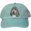 Embroidered Baseball Caps Turquoise  Petit Basset Griffon Vendeen D104