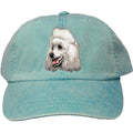 Embroidered Baseball Caps Turquoise  Poodle D18