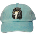 Embroidered Baseball Caps Turquoise  Saluki D76