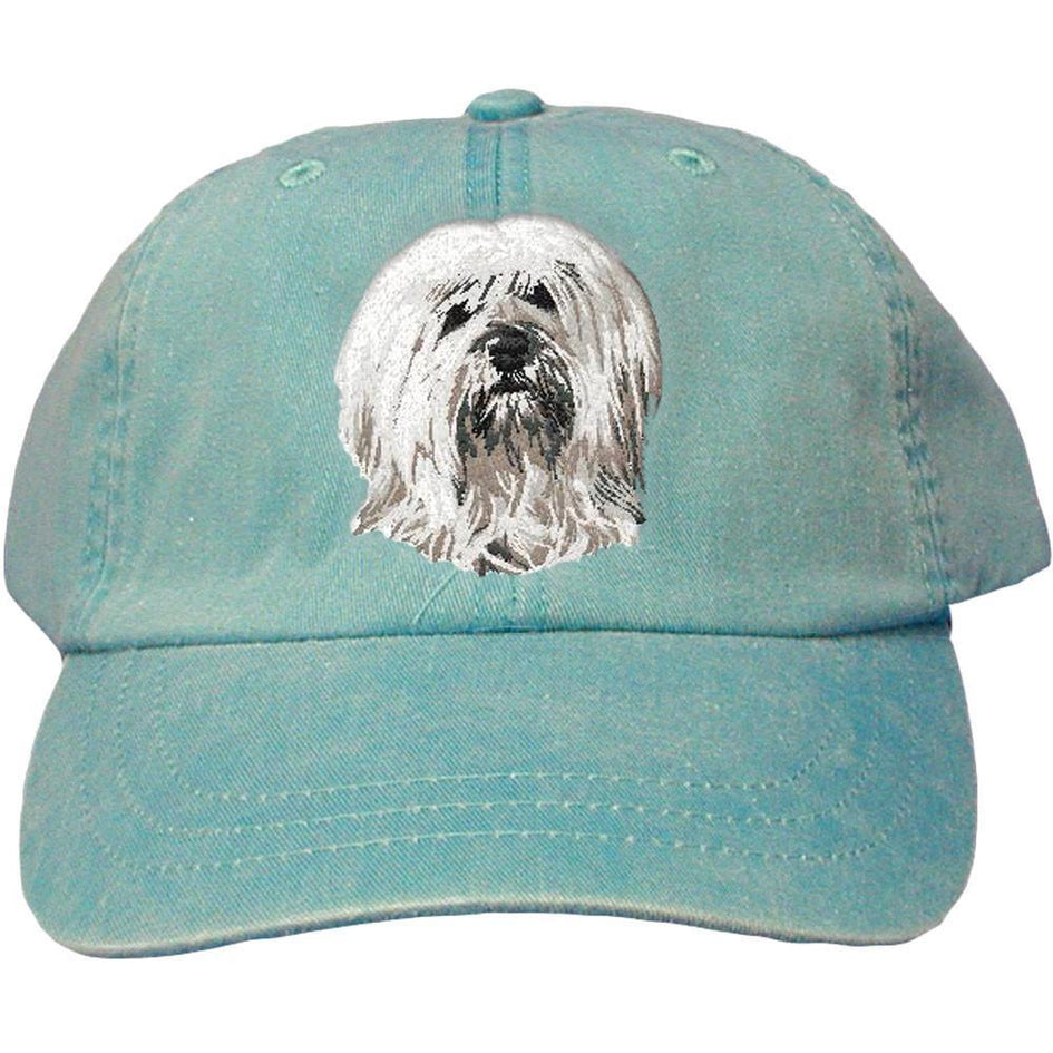 Embroidered Baseball Caps Turquoise  Tibetan Terrier DN391