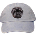Embroidered Baseball Caps Light Blue  Affenpinscher DM488