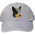 Embroidered Baseball Caps Light Blue  Australian Cattle Dog D99