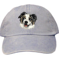 Embroidered Baseball Caps Light Blue  Australian Shepherd DV164