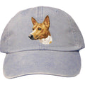 Embroidered Baseball Caps Light Blue  Basenji DM171