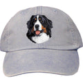 Embroidered Baseball Caps Light Blue  Bernese Mountain Dog D13