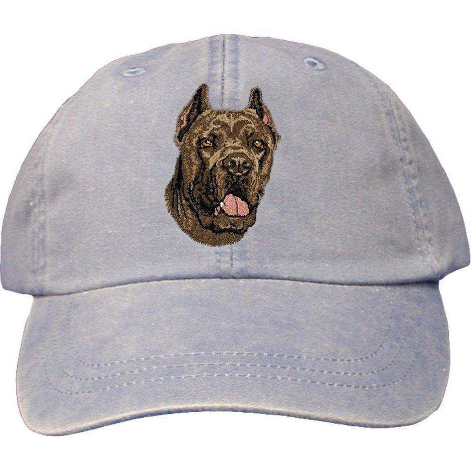 Embroidered Baseball Caps Light Blue  Cane Corso DV166