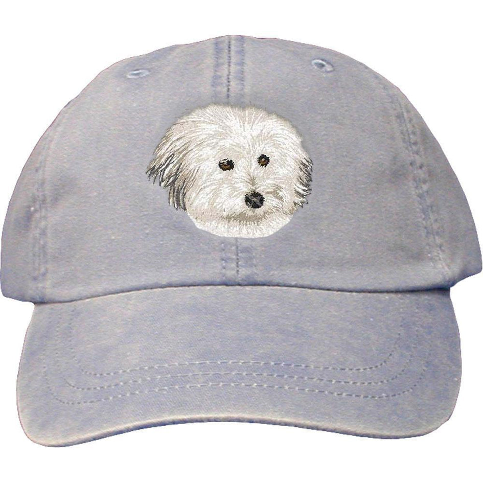 Embroidered Baseball Caps Light Blue  Coton de Tulear DV217