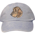 Embroidered Baseball Caps Light Blue  Dachshund DV360