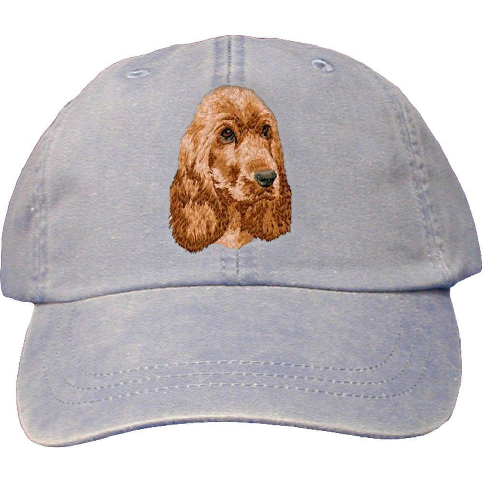 Embroidered Baseball Caps Light Blue  English Cocker Spaniel DM404