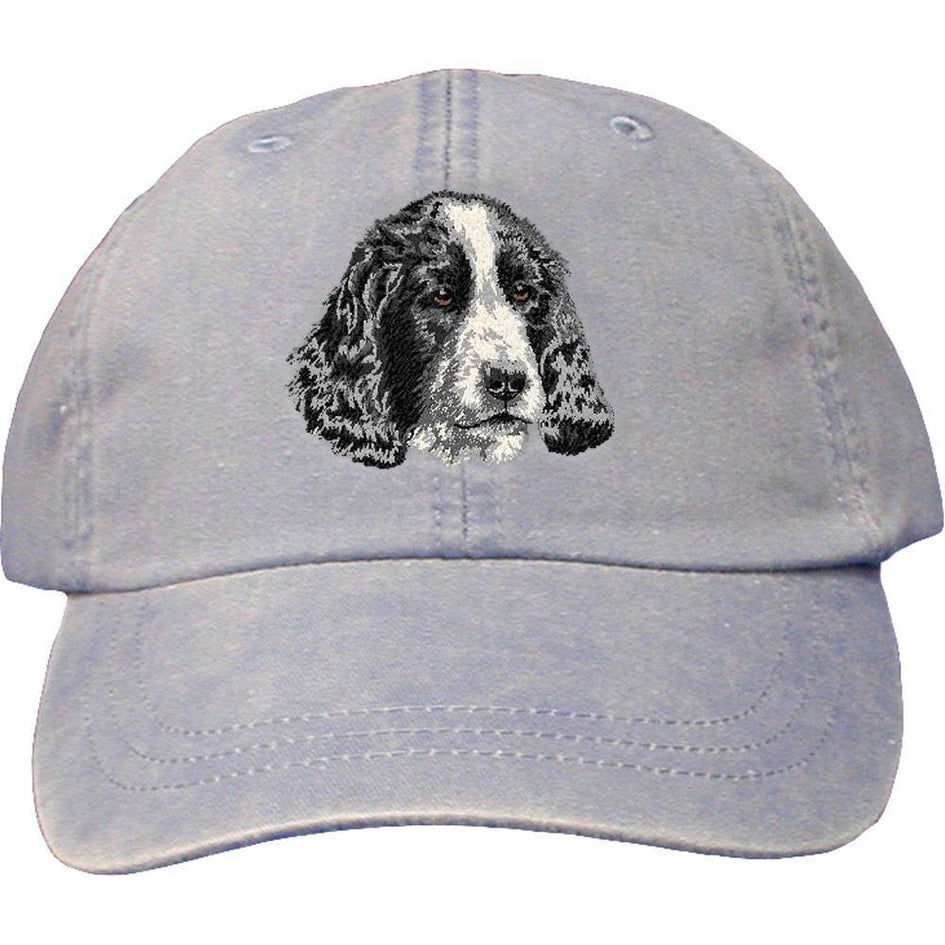 Embroidered Baseball Caps Light Blue  English Cocker Spaniel DV377