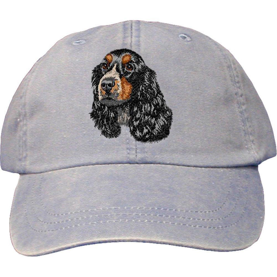 Embroidered Baseball Caps Light Blue  English Cocker Spaniel DV414