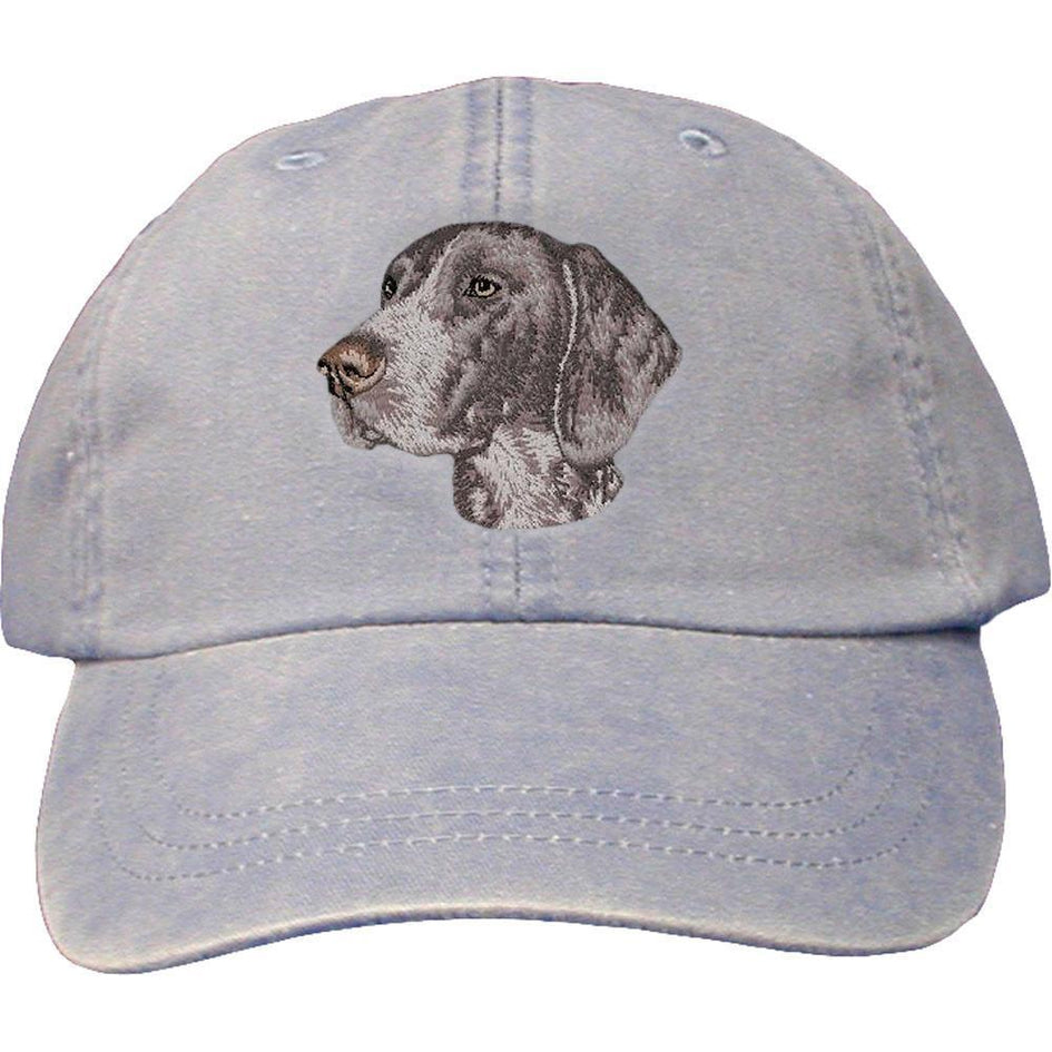 Embroidered Baseball Caps Light Blue  German Shorthaired Pointer D131