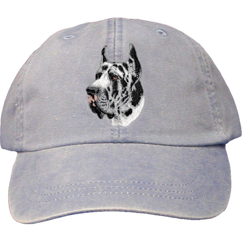 Embroidered Baseball Caps Light Blue  Great Dane D66