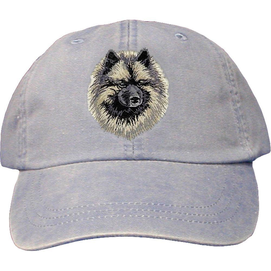 Embroidered Baseball Caps Light Blue  Keeshond DV169